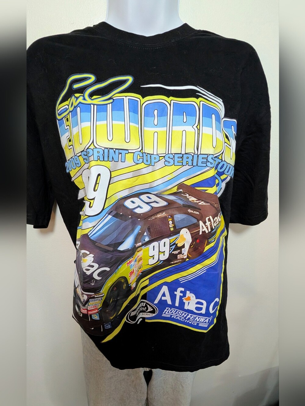 Carl Edwards #99 Aflac Sprint Cup Series Nascar T Shirt